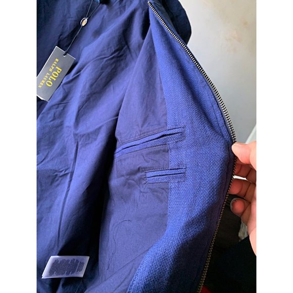 NWT $398 POLO RALPH LAUREN Men's M L Stretch Linen modern flight Bomber Jacket - Picture 8 of 12